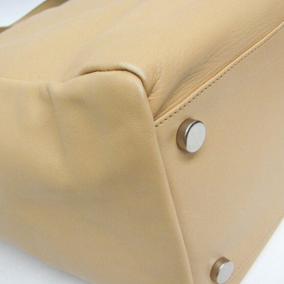 SAINT LAURENT Beige Leather Tote Bag - Picture 7 of 16